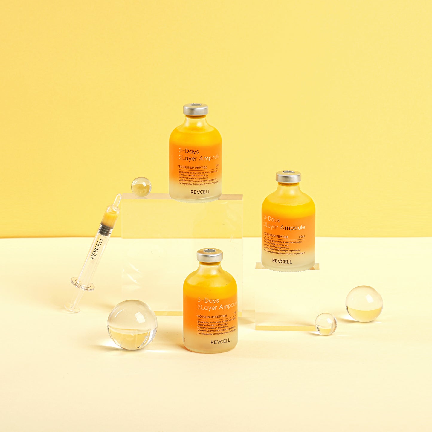 Revcell 3-Days 3-Layer Ampoule (55ml) & Applicator