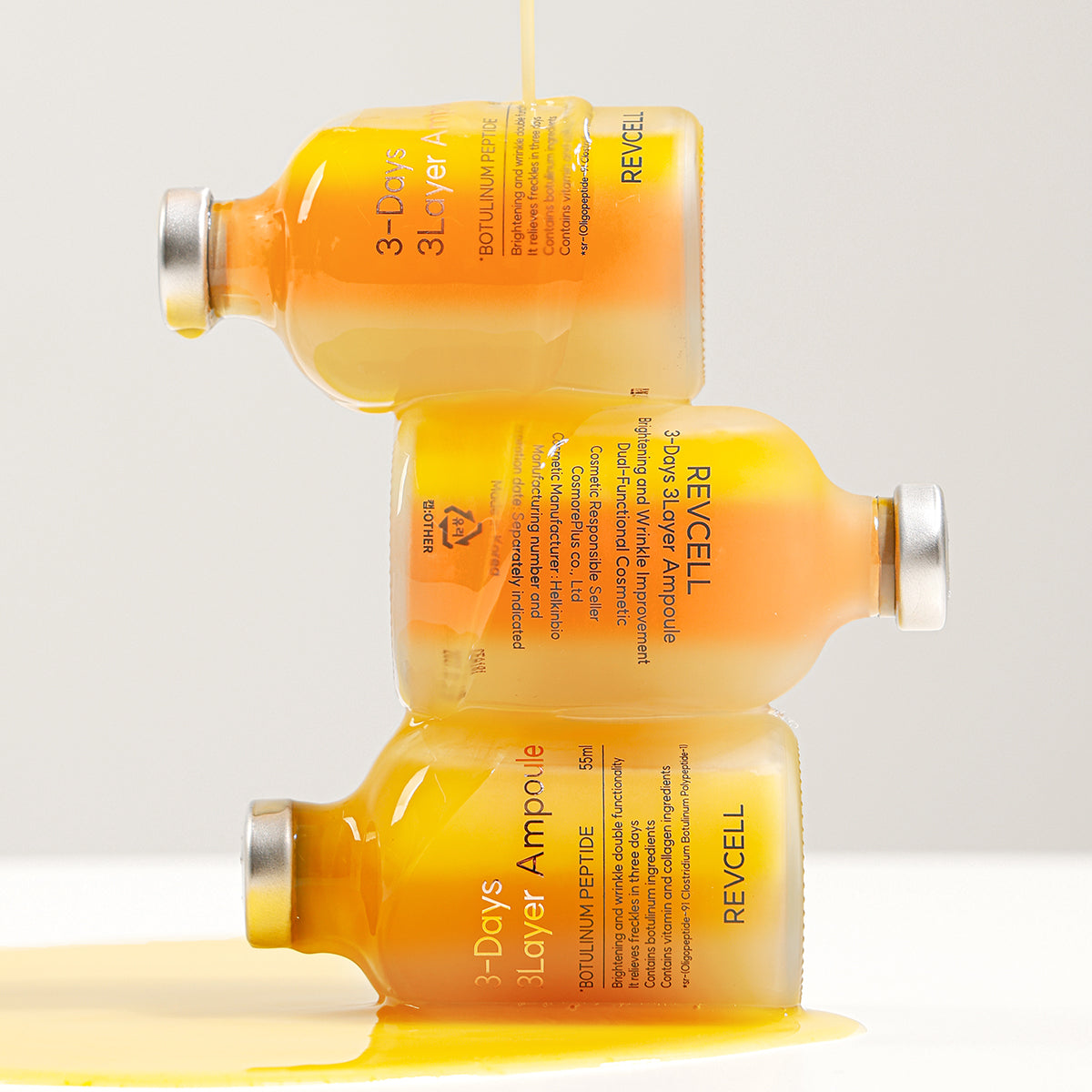 Revcell 3-Days 3-Layer Ampoule (55ml) & Applicator