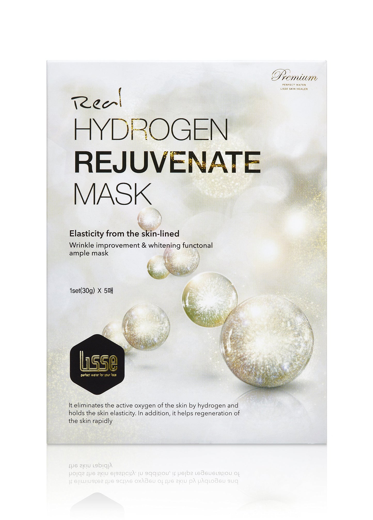 Lisse Real Hydrogen Rejuvenate Mask (1 Box / 5 Sheets)