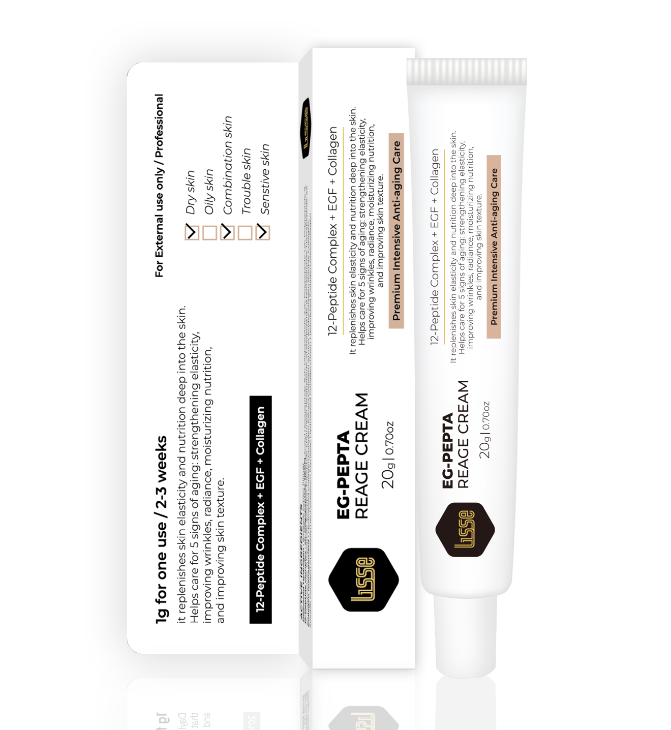 Lisse EG-pepta Reage Cream (20g)