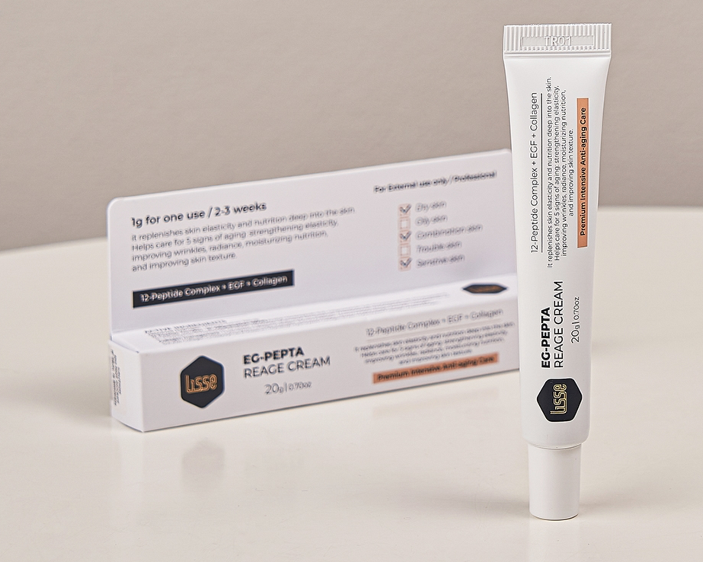 Lisse EG-pepta Reage Cream (20g)